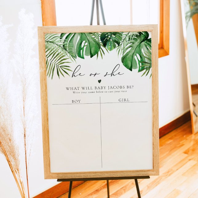 Poster SIGNE DE VOTE CORA Tropical Genre Reveillez Guess (Créateur téléchargé)