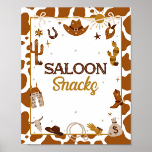 Poster SIGNE DES COLLATIONS DU SALON OCCIDENTAL DE Cowboy