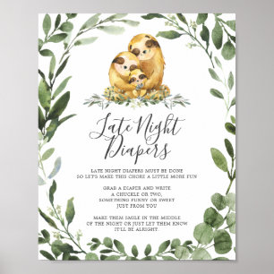 Poster SIGNE DES DIATEURS DE LA Nuit TARDIVE DU Baby show