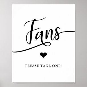 Poster SIGNE DES FANS DE Douche Mariage Simple Et Élégant