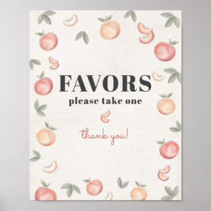 Poster signe des faveurs de pêche douce