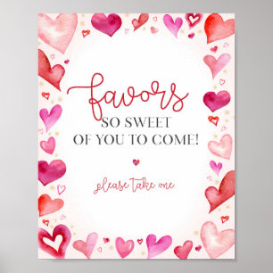 Poster Signe des faveurs de petite amie