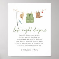 SIGNE DES PLONGEURS DE Baby shower DE Pêche