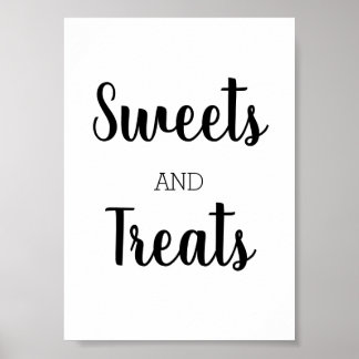 Poster signe dessert
