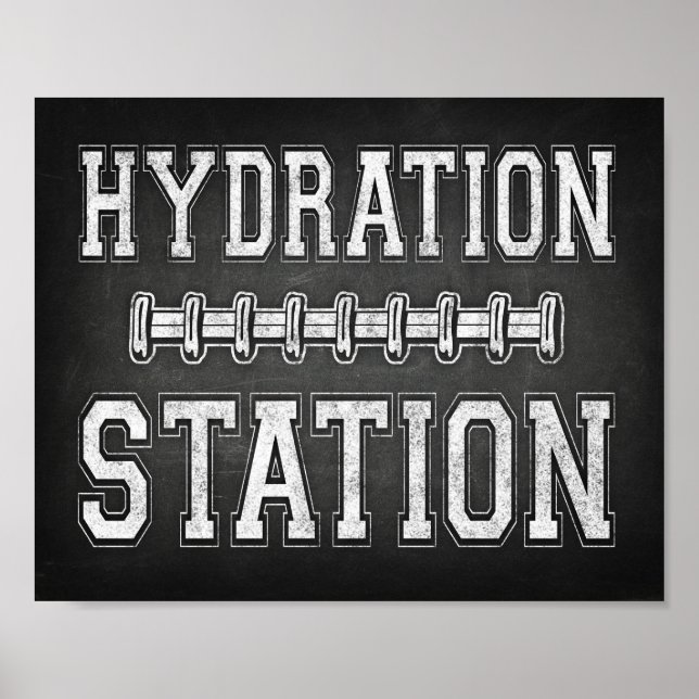 Poster SIGNE D'HYDRATION DE Football Écran (Devant)