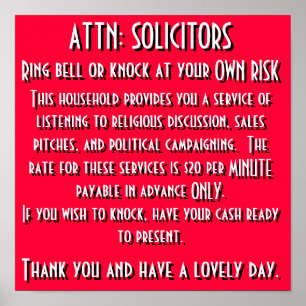 Poster Signe d'invitation