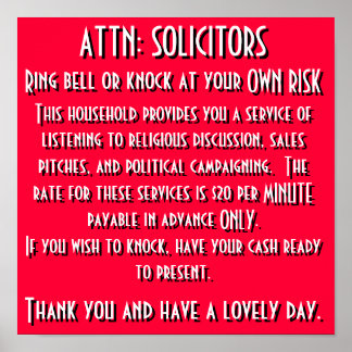 Poster Signe d'invitation