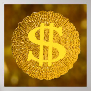 Poster signe dollar