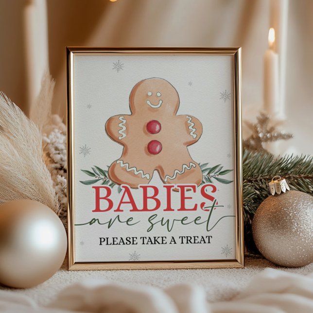 Poster Signe doux pour les bébés de Noël d'hiver (Créateur téléchargé)