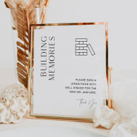 SIGNE DU LIVRE D'Invitation Jenga Mariage HARLOW