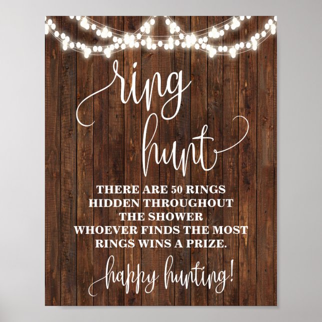 Poster SIGNE DU Mariage DE LA Fête des mariées DE CHASSE  (Devant)