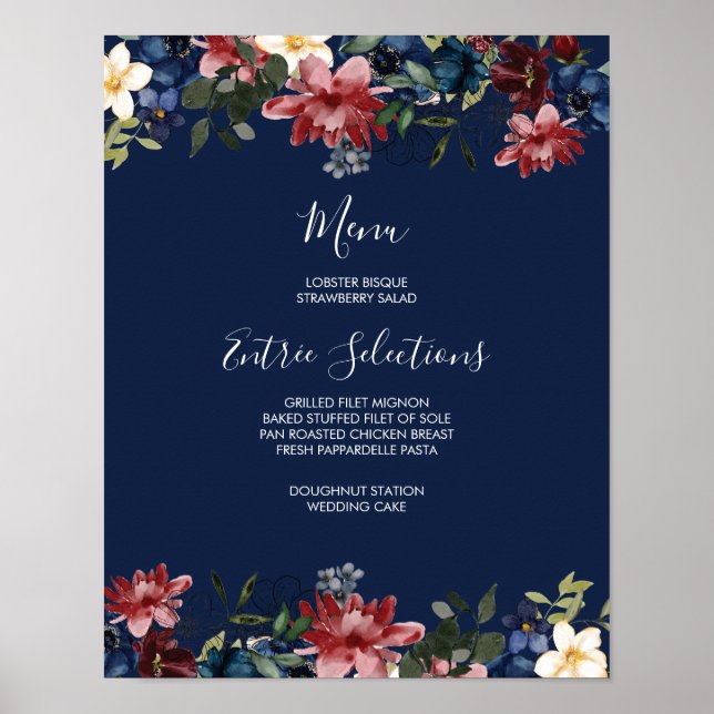 Poster Signe du menu de la marine de Bourgogne (Devant)