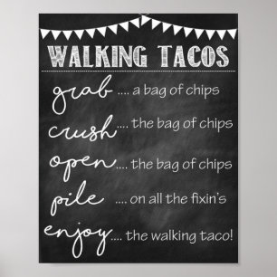 Poster Signe du parti des Tacos