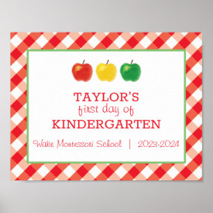 Poster Signe du premier jour de l'école
