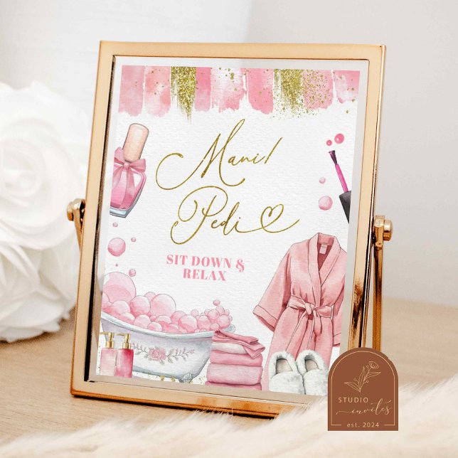 Poster SIGNE DU Spa DE MANI Pedi (Créateur téléchargé)