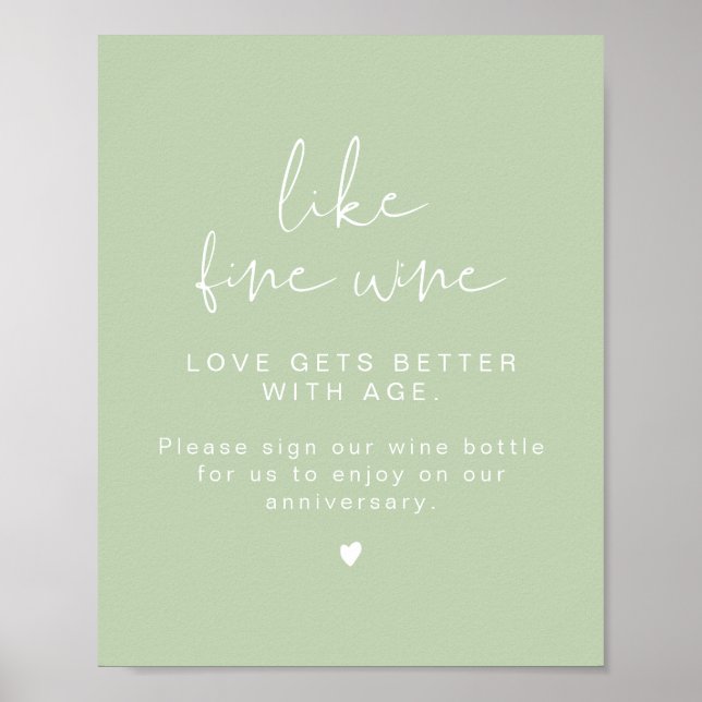 Poster SIGNE DU Vin Mariage LEAH Vibrant Pastel (Devant)