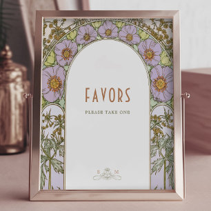 Poster Signe favori Invités Vintage Art Nouveau par Mucha