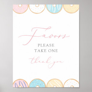 Poster Signe Favoris pour bébés Donut