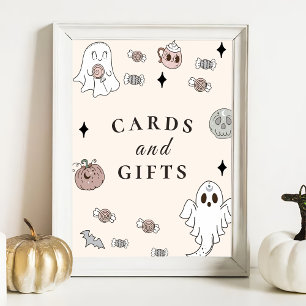 Poster Signe Halloween Baby showers cartes & cadeaux