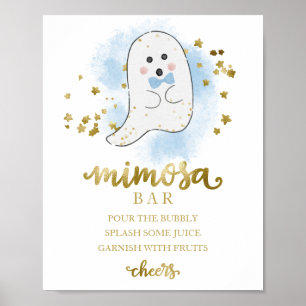 Poster SIGNE Halloween Boy Baby shower Mimosa Bar