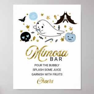 Poster SIGNE Halloween Boy Baby shower Mimosa Bar