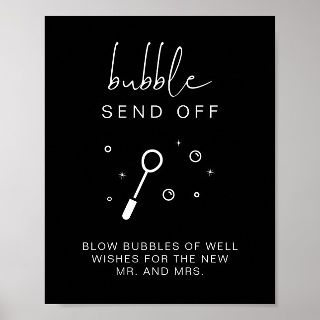 Poster SIGNE JOVI Edgy Black Bubble Envoyer Hors Mariage (Devant)