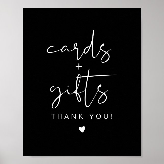 Poster SIGNE JOVI Edgy Black Modern Cartes & Cadeaux (Devant)