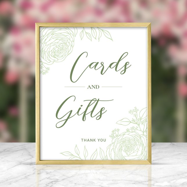 Poster Signe Ligne Ranunculus Art Cadeaux & Cartes (Créateur téléchargé)