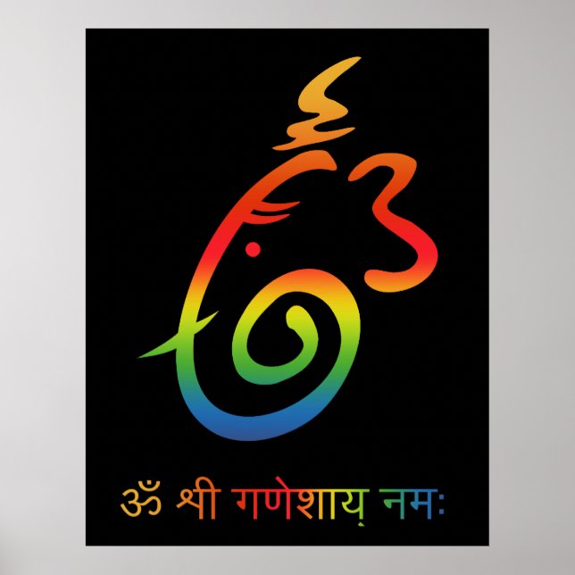 Poster Signe Lord Ganesha (Devant)