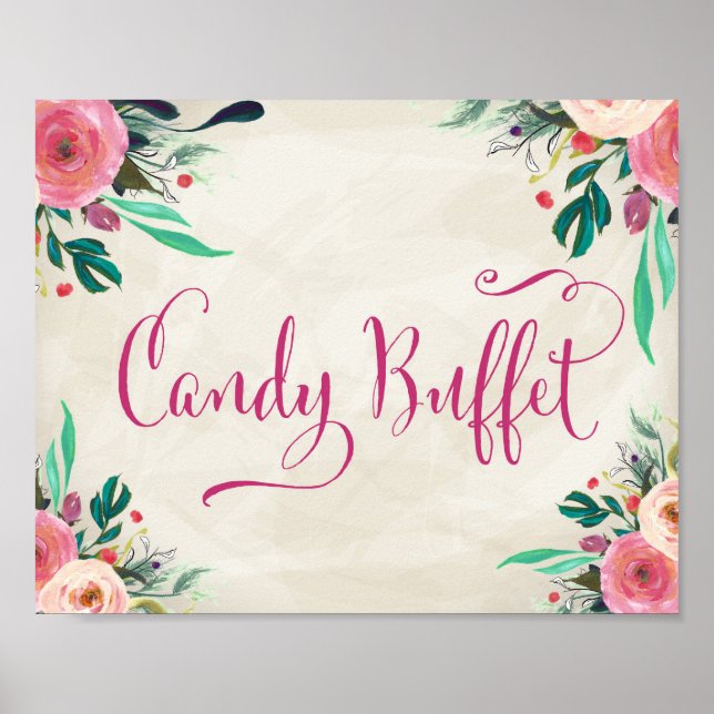 Poster SIGNE mariage - Buffet bonbon (Devant)