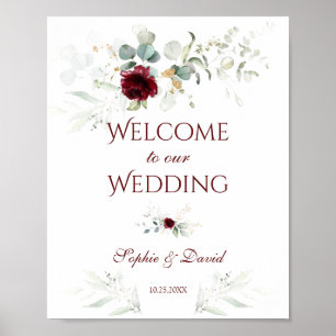 Poster SIGNE Mariage D'ACCUEIL DE BURMANIE Florale