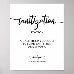 Poster SIGNE Mariage de calligraphie Chic