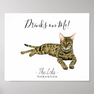Poster SIGNE Mariage de chat