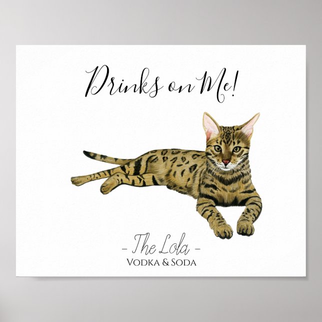 Poster SIGNE Mariage de chat (Devant)