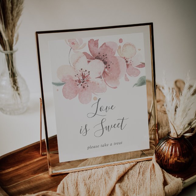 Poster Signe Mariage doux pour l'amour de la fleur de cer (Créateur téléchargé)