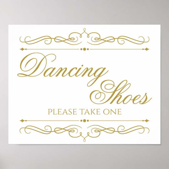 Poster SIGNE MARIAGE | Élégante calligraphie à spirale or (Devant)