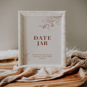 Poster Signe Mariage Jar Boho