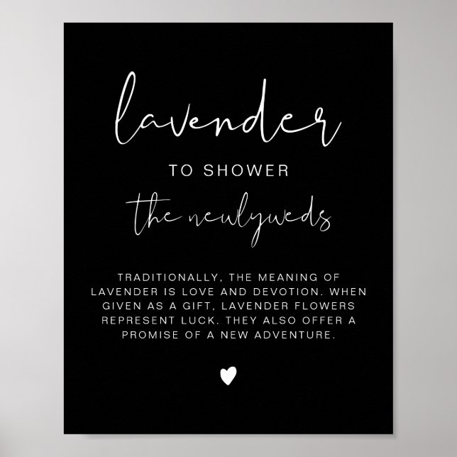 Poster SIGNE Mariage JOIVI Lavande noire (Devant)