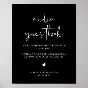 Poster SIGNE Mariage JOVI Edgy Black Audio