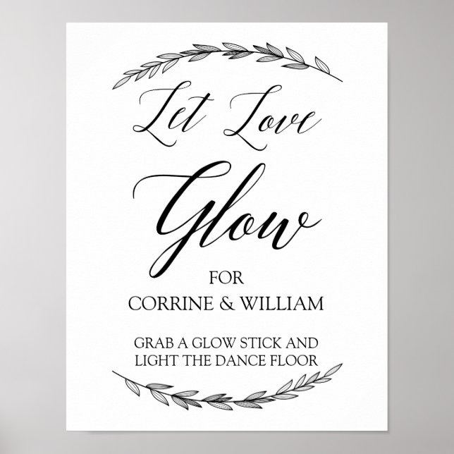 Poster SIGNE mariage - Laisser l'amour Luminer Laurel Mar (Devant)