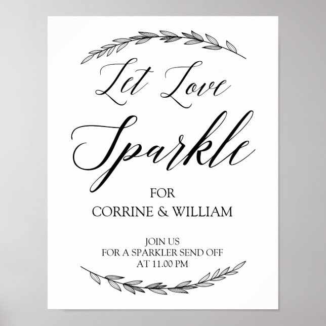 Poster SIGNE mariage - Laisser l'amour Sparkle Laurel Mar (Devant)