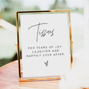 Poster SIGNE Mariage minimaliste moderne HARLOW Edgy