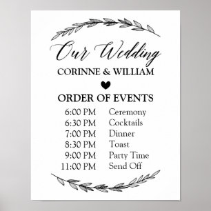 Poster Signe mariage - Panneau Laurel du programme Mariag
