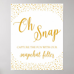 Poster SIGNE mariage - SYMBOLE Mariage Snapchat Confetti