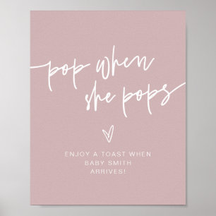 Poster SIGNE MARLO Dusty Rose Bohemian Pop Quand Elle Pop