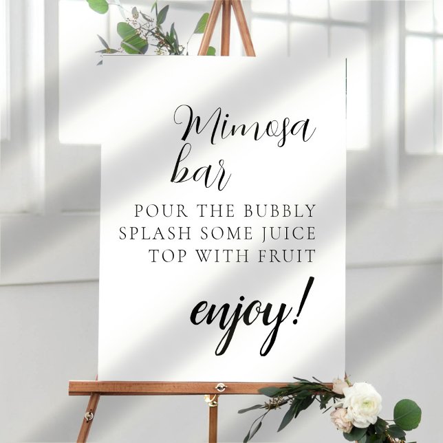 Poster SIGNE MINIMALE DE LA BARRE MimOSA (Créateur téléchargé)