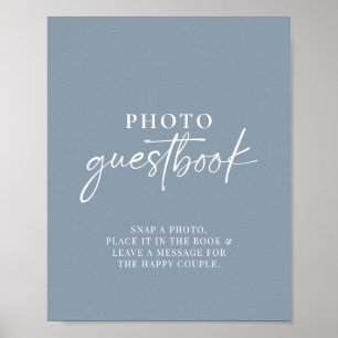 Poster Signe minimaliste Dusty Blue Modern Photo