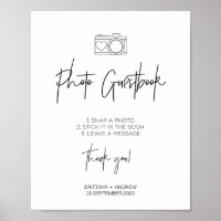 Signe photo Mariage noir et blanc