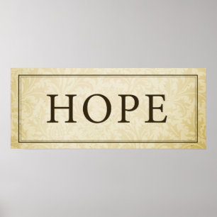 Poster Signe/plaque d'espoir