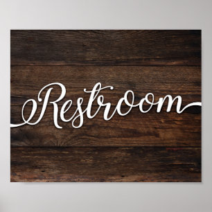 Poster SIGNE RESTROOM Rustique Chic Imprimer